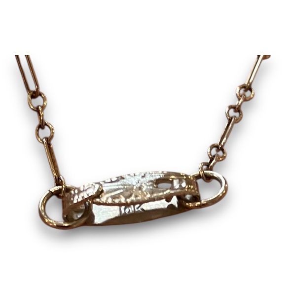 Antique Edwardian Art Deco 10k Gold Rock Crystal Diamond Lavaliere Necklace - Picture 9 of 15